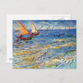 Vincent van Gogh - het Zee in Saintes Maries Briefkaart (Voorkant / Achterkant)