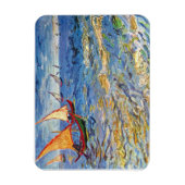 Vincent van Gogh - het Zee in Saintes Maries Magneet (Verticaal)