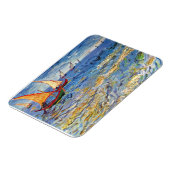 Vincent van Gogh - het Zee in Saintes Maries Magneet (Linkerzijde)
