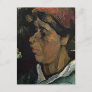 Vincent van Gogh   Hoofd van een Nederlandse boer, Briefkaart