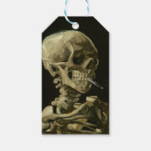 Vincent Van Gogh Hoofd van een skelet met sigaret Cadeaulabel (Voorkant)