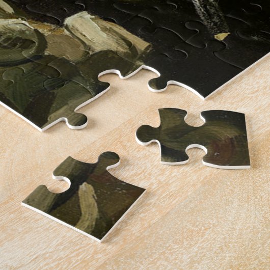 Vincent Van Gogh hoofd van een skelet met Sigarett Legpuzzel (Zijkant)