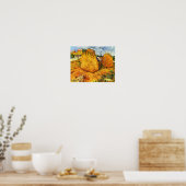 Vincent Van Gogh - Hooibergen in de Provence Kunst Poster (Keuken)