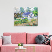 Vincent van Gogh - Houses bij Auvers Canvas Afdruk (Insitu (Woonkamer))
