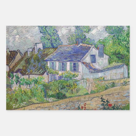 Vincent van Gogh - Houses bij Auvers Inpakpapier Vel (Voorkant)