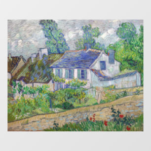 Vincent van Gogh - Houses bij Auvers Raamsticker