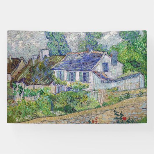 Vincent van Gogh - Houses bij Auvers Spandoek (Horizontaal)