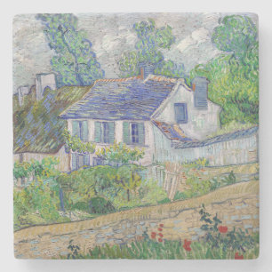 Vincent van Gogh - Houses bij Auvers Stenen Onderzetter