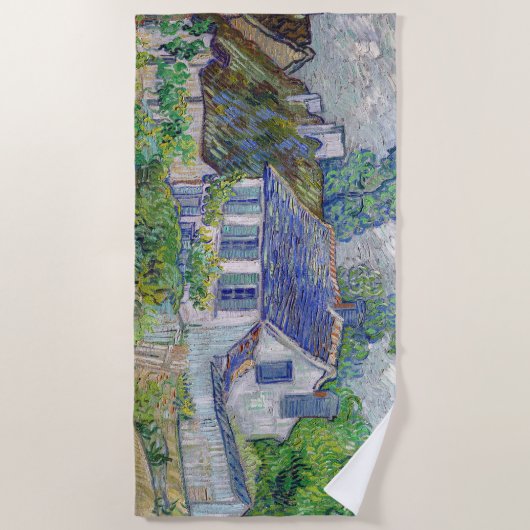 Vincent van Gogh - Houses bij Auvers Strandlaken (Voorkant)