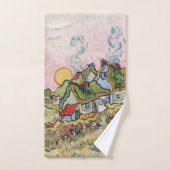 Vincent van Gogh - Houses en Afbeelding Bad Handdoek (Handdoek)