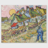 Vincent van Gogh - Houses en Afbeelding Cadeaupapier (Vlak)
