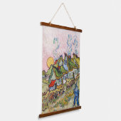 Vincent van Gogh - Houses en Afbeelding Hangend Wandkleed (Gebogen)