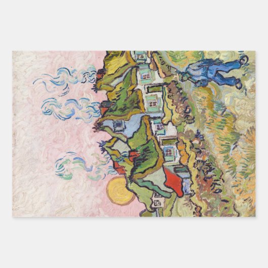 Vincent van Gogh - Houses en Afbeelding Inpakpapier Vel (Voorkant 3)
