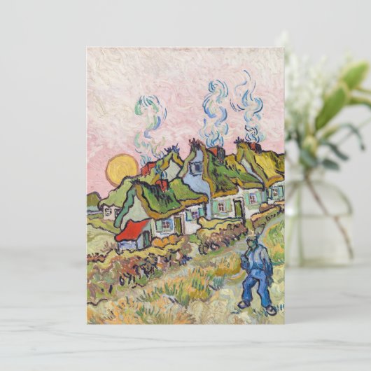 Vincent van Gogh - Houses en Afbeelding Kaart (Staand voorkant)