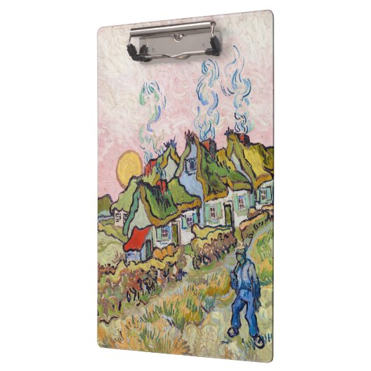 Vincent van Gogh - Houses en Afbeelding Klembord (Links)