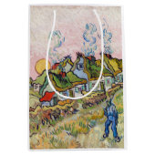 Vincent van Gogh - Houses en Afbeelding Medium Cadeauzakje (Voorkant)