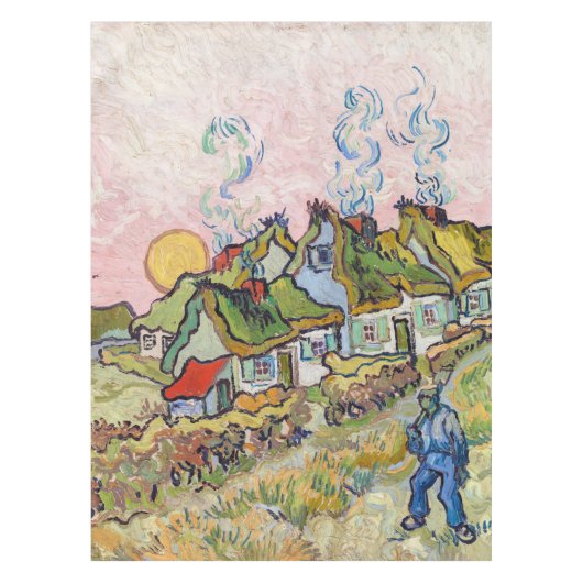Vincent van Gogh - Houses en Afbeelding Tafelkleed (Voorkant)