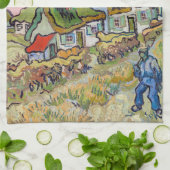 Vincent van Gogh - Houses en Afbeelding Theedoek (Gevouwen)