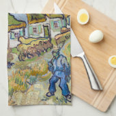 Vincent van Gogh - Houses en Afbeelding Theedoek (Quarter Fold)