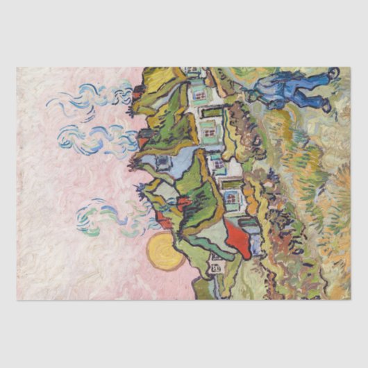 Vincent van Gogh - Houses en Afbeelding Tissuepapier (Voorkant)