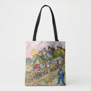 Vincent van Gogh - Houses en Afbeelding Tote Bag