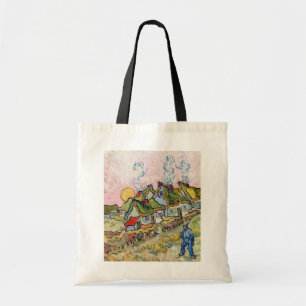 Vincent van Gogh - Houses en Afbeelding Tote Bag