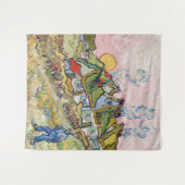 Vincent van Gogh - Houses en Afbeelding Wandkleed (Voorkant (horizontaal))