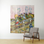 Vincent van Gogh - Houses en Afbeelding Wandkleed (In situ)