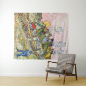 Vincent van Gogh - Houses en Afbeelding Wandkleed (In Situ (horizontaal))