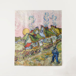 Vincent van Gogh - Houses en Afbeelding Wandkleed