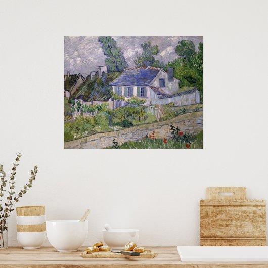 Vincent van Gogh Houses in Auvers Poster (Keuken)