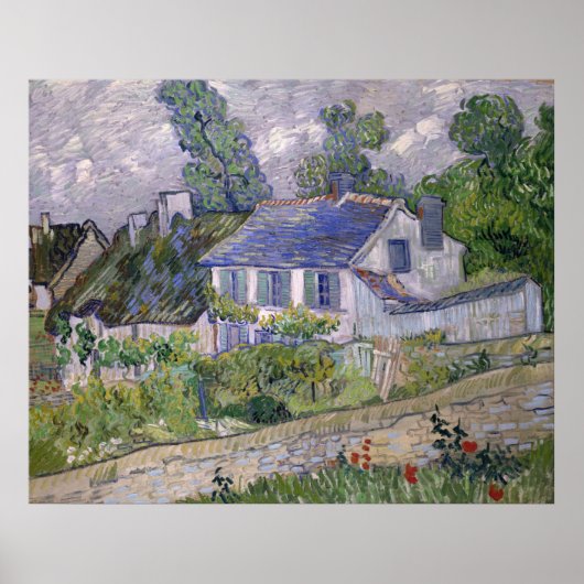  Vincent van Gogh Houses in Auvers Poster (Voorkant)