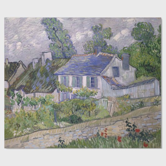 Vincent van Gogh Houses in Auvers Wrapping Cadeaupapier (Vlak)