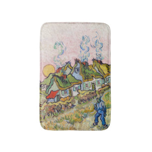 Vincent van Gogh - Huizen en Figuur Badmat