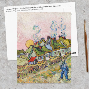 Vincent van Gogh - Huizen en Figuur Briefkaart