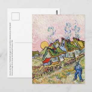 Vincent van Gogh - Huizen en Figuur Briefkaart