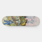Vincent van Gogh - Huizen en Figuur Persoonlijk Skateboard (Horizontaal)