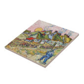 Vincent van Gogh - Huizen en Figuur Tegeltje (Zijkant)
