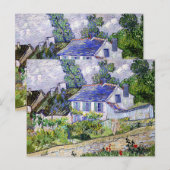 Vincent van Gogh, Huizen te Auvers, Briefkaart (Voorkant / Achterkant)