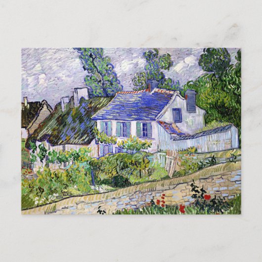 Vincent van Gogh, Huizen te Auvers, Briefkaart (Voorkant)