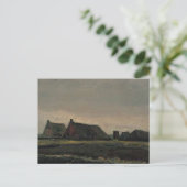 vincent van gogh - hutten briefkaart (Staand voorkant)