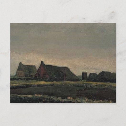 vincent van gogh - hutten briefkaart (Voorkant)