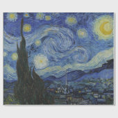 Vincent van Gogh Iconic Sterrennacht Cadeaupapier (Vlak)