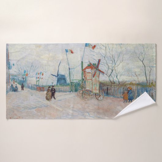 Vincent van Gogh - Impasse des Deux Freres Bad Handdoek (Badhanddoek)