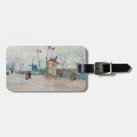 Vincent van Gogh - Impasse des Deux Freres Bagagelabel (Voorkant horizontaal)