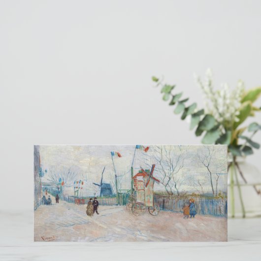 Vincent van Gogh - Impasse des Deux Freres Bedankkaart (Staand voorkant)