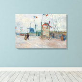 Vincent van Gogh - Impasse des Deux Freres Canvas Afdruk (Insitu (Houten vloer))