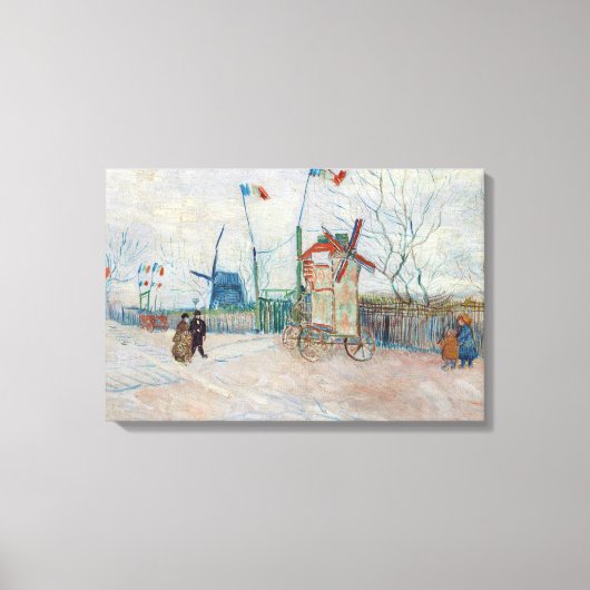 Vincent van Gogh - Impasse des Deux Freres Canvas Afdruk (Voorkant)