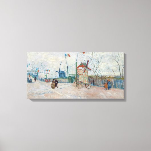 Vincent van Gogh - Impasse des Deux Freres Canvas Afdruk (Voorkant)