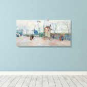 Vincent van Gogh - Impasse des Deux Freres Canvas Afdruk (Insitu (Houten vloer))